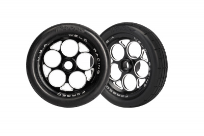 Tires & wheels, assembled, glued (aluminum Weld wheels, tires, foam inserts) (front) (2)