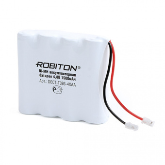 Аккумулятор Ni-MH 4.8V 1500mAh ROBITON DECT-T393-4XAA