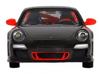 Машина АВТОПАНОРАМА Porsche 911 GT3 Cup, 1/32, темно-серый, свет, звук, в/к 17,5*13,5*9 см