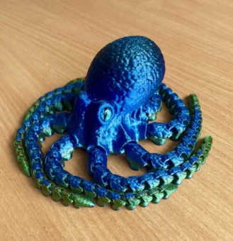 Осьминог 3D, 27 см