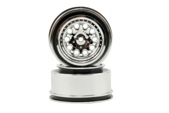 RPM Revolver Rear Wheels Chrome Nitro Slash
