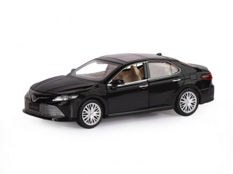 Машина АВТОПАНОРАМА Toyota Camry, черный, 1/32, свет, звук, инерция, в/к 17,5*13,5*9 см