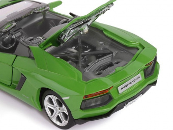 Машина ''АВТОПАНОРАМА'' Lamborghini Aventador Roadster-OPEN, зеленый, 1/24, в/к 24,5*12,5*10,5 см
