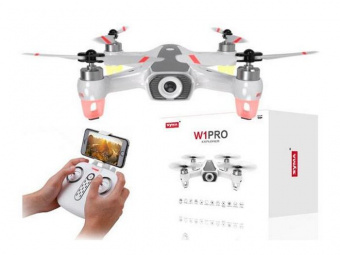 Радиоуправляемый квадрокоптер Syma W1PRO brushless с FPV трансляцией Wi-Fi, барометр, GPS, 6-AXIS, 2.4G RTF
