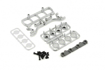 Narrow Roof-Mounted Light Bar Set - Chrome