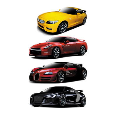 Конструктор - BMW, Nissan, Bugatti Veyron и Audi R8 на р/у