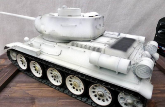 Радиоуправляемый танк Taigen 1:16 T34-85 (зимний) 2.4 Ghz (ИК)