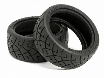 Шины туринг 1/10 - X PATTERN RADIAL 26MM (D COMPOUND) 2шт