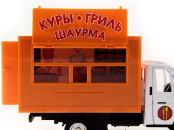 Машина ''АВТОПАНОРАМА'' ГАЗель (кура-гриль) 1/28, в/к 24*14*12 см