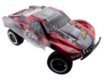Радиоуправляемый шорт-корс Remo Hobby 9EMU Brushless (красный) 4WD 2.4G 1/8 RTR