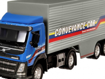 Машина ''АВТОПАНОРАМА'' Volvo, синий, 1/50, свет, звук, в/к 28*14*10 см