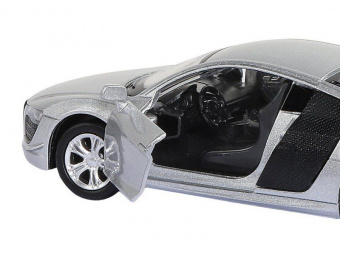 Машина ''АВТОПАНОРАМА'' Audi R8 GT, серебро, 1/43, инерция, в/к 17,5*12,5*6,5 см