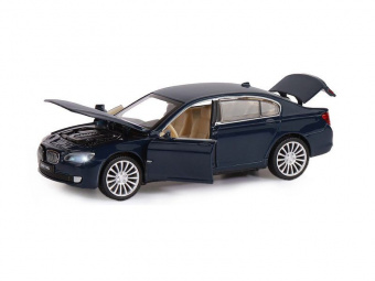 Машина ''АВТОПАНОРАМА'' BMW 760LI, синий, 1/34, свет, звук, инерция, в/к 17,5*13,5*9 см