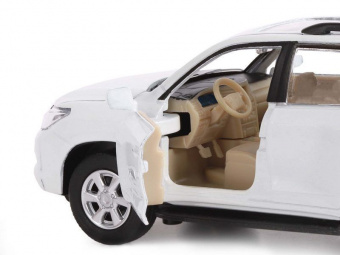Машина ''АВТОПАНОРАМА'' Lexus LX570, белый, 1/32, свет, звук, инерция, в/к 17,5*13,5*9 см