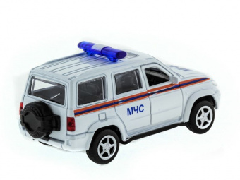 Машина ''АВТОПАНОРАМА'' инерц. УАЗ Патриот (МЧС) 1/50, в/к 12*7*5,5 см