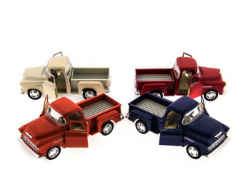 Машина Kinsmart ''Chevy Stepside Pick Up'' инерция (1/12шт.) 1:32 б/к