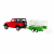 Машина АВТОПАНОРАМА Jeep Wrangler c прицепом для перевозки животных, 1/43, инерция, в/к Машина АВТОПАНОРАМА Jeep Wrangler c прицепом для перевозки животных, 1/43, инерция, в/к