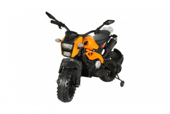 Детский электромобиль мотоцикл Harley Davidson Оранжевый
