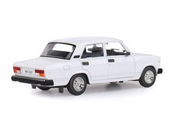Машина ''АВТОПАНОРАМА'' ВАЗ 2107, 1/24, белый, инерция, в/к 24,5x12,5x10,5 см