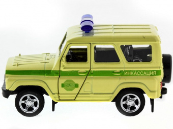 Машина ''АВТОПАНОРАМА'' инерц. УАЗ (инкассация) 1/50, в/к 12*7*5,5 см