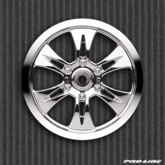 Диски колесные (Трак 1/8) - MAXXTM Velocity 6 / Zero off-set / Chrome / HEX14mm / 2шт