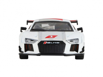 Машина ''АВТОПАНОРАМА'' AUDI R8, белый перламутр, 1/32, свет, звук, инерция, в/к 17,5*13,5*9 см