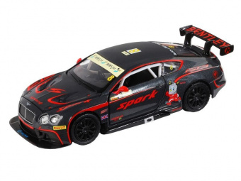 Машина ''АВТОПАНОРАМА'' Bentley Continental GT3, черный, 1/32, в/к 17,5*13,5*9 см