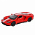 Машина АВТОПАНОРАМА Ford GT, красный, 1/40, инерция, откр. двери, в/к 17,5*12,5*6,5 см