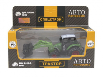 Машина ''АВТОПАНОРАМА'' ТРАКТОР ЗЕРНОУБОРОЧНЫЙ, инерция, зеленый, в/к 20,5*7,5*9 см