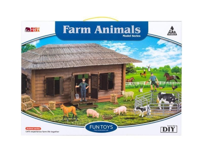 Набор фигурок животных MASAI MARA ММ205-067 серии На ферме: Ферма игрушка 21 предмет