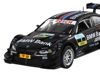 Машина ''АВТОПАНОРАМА'' BMW M3 DTM, черный, 1/32, свет, звук, инерция, в/к 17,5*13,5*9 см