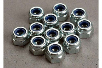 Nuts, 3mm nylon locking (12)