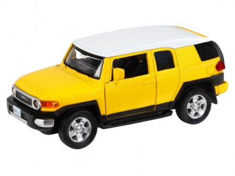 Машина ''АВТОПАНОРАМА'' Toyota FJ Cruiser,желтый, 1/32, свет, звук, инерция, в/к 17,5*13,5*9 см