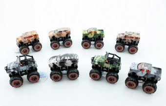 Машина инерционная KLX Bigfoot Military 4WD в асс. в/к