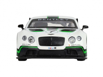 Машина ''АВТОПАНОРАМА'' Bentley Continental GT3, белый, 1/32, свет, звук, инерция, в/к 17,5*13,5*9 см