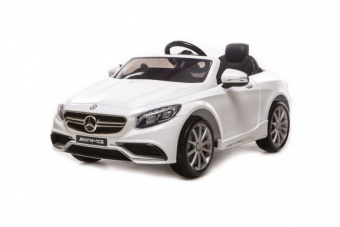 Радиоуправляемый детский электромобиль Mercedes-Benz S63 AMG 12V цвет белый