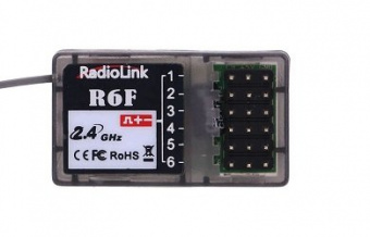 6-канальный приемник RadioLink R6F для автомоделей/катеров (совместимость - RC6GS, RC4GS, T8FB, T8S)