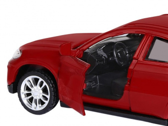 Машина АВТОПАНОРАМА BMW X6, красный, 1/43, инерция, в/к 17,5*12,5*6,5 см