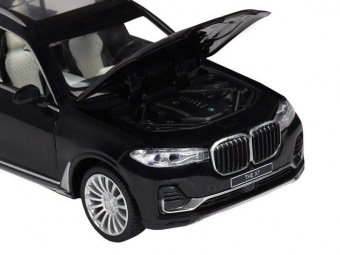 Машина ''АВТОПАНОРАМА'' BMW X7, черный, 1/32, свет, звук, инерция, в/к 17,5*13,5*9 см