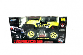 Радиоуправляемый внедорожник Winyea Jeep Wrangler Hurricane 2WD 1:12 Желтый