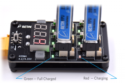 Зарядное устройство BETAFPV 1S Charger Board с адаптером питания 12V/3A (разъем XT60)