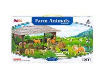 Набор фигурок животных MASAI MARA ММ205-069 серии На ферме: Ферма игрушка 20 пр.