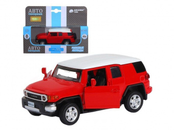 Машина ''АВТОПАНОРАМА'' Toyota FJ Cruiser, красный, 1/43, инерция, в/к 17,5*12,5*6,5 см