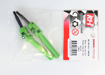 Карданные привода задние для Remo Hobby MMAX, EX3 1/10, тюнинг, зеленые