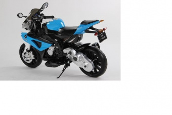 Детский электромобиль мотоцикл BMW S1000PR на аккумуляторе 12V цвет синий