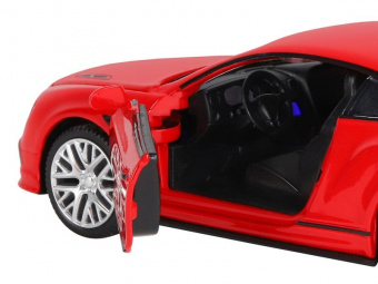 Машина ''АВТОПАНОРАМА'' Bentley Continental GT Supersports, красный, 1/32, в/к 17,5*12,5*6,5 см