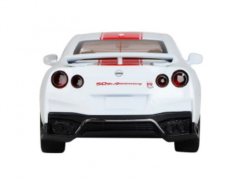 Машина АВТОПАНОРАМА Nissan GT-R (R35), 1/32, белый, свет, звук, в/к 18*9*13,5 см