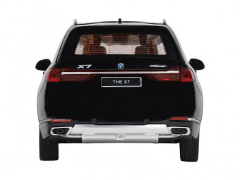 Машина ''АВТОПАНОРАМА'' BMW X7, черный, 1/32, свет, звук, инерция, в/к 17,5*13,5*9 см