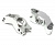 Кулаки задние (серебро) для 1/10 Rustler/Stampede 2WD/Slash 2WD