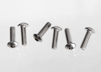 Винт с полукруглой головкой, 3x10 button-head machine (hex drive) (stainless steel) (6)